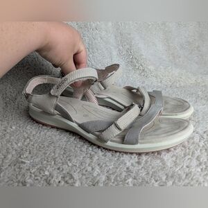 ECCO Sandals For Women Size 41 = 10, 10.5 US Beige Color